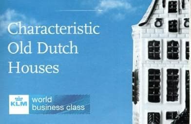 KLMオランダ航空のデルフトブルーのミニチュアハウス No.1