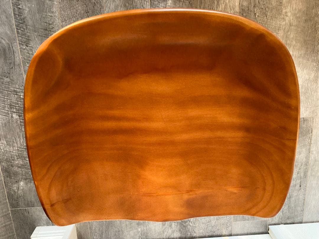 【kona】木製スツール 波型座面