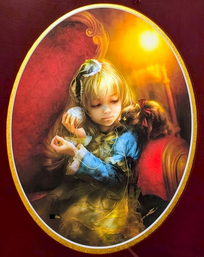 SHU　版画　キティとアリス