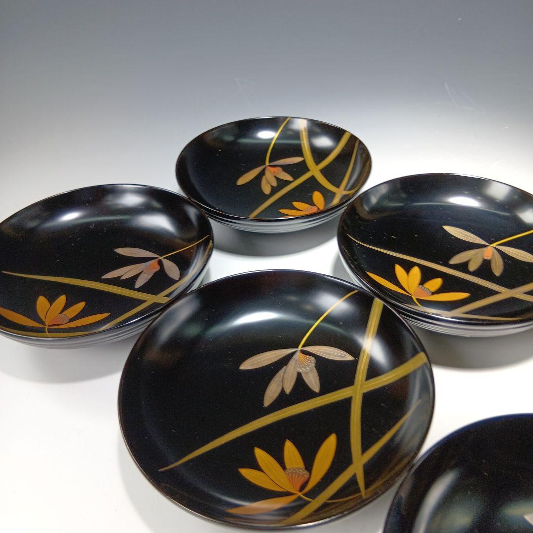 最終値下げ！茶道具　懐石道具　木製蒔絵お碗10客