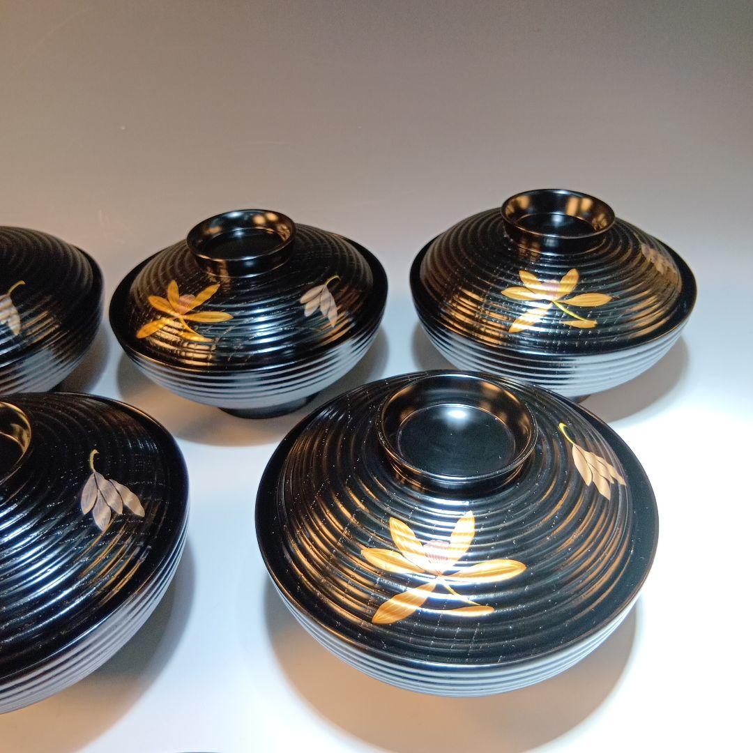 最終値下げ！茶道具　懐石道具　木製蒔絵お碗10客