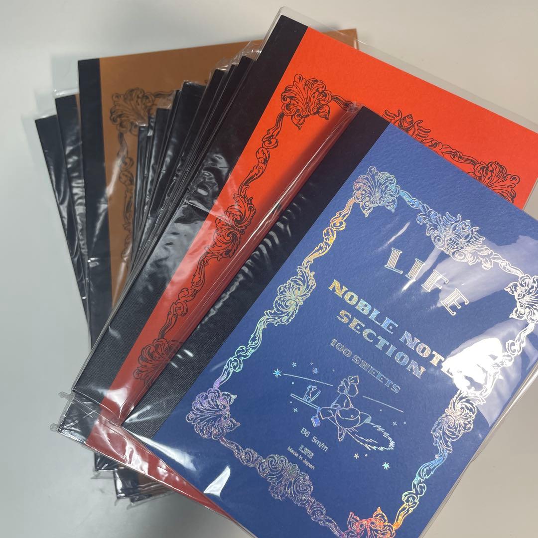 新品 未使用 ライフ ノーブルノート B6方眼 A5方眼と無地 A4無地 15冊