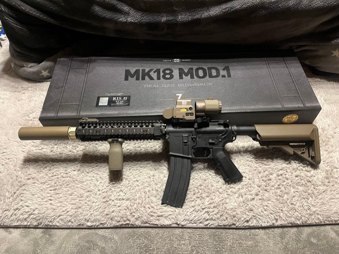 【美品】MK18 MOD.1 ガスブローバックエアガン