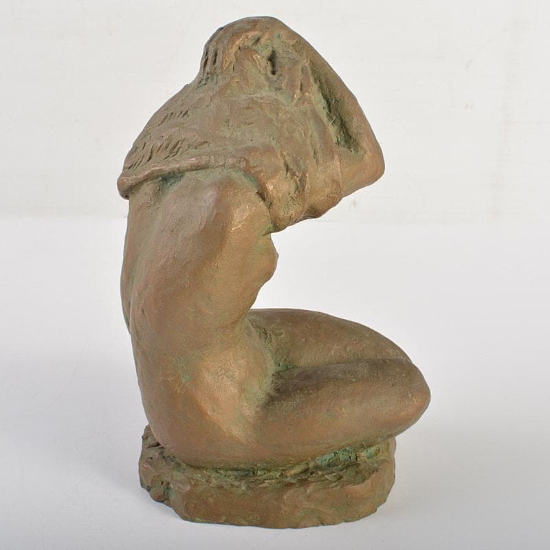 ブロンズ像　裸婦像　女性像　置物　約2.2kg　V　R7408