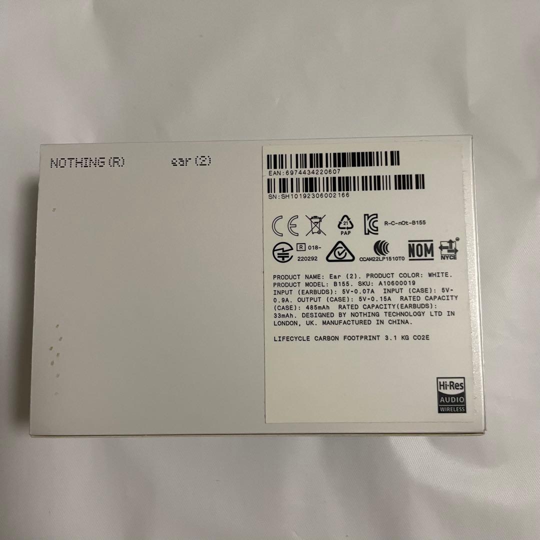 【美品】Nothing Ear (2) ワイヤレスイヤホン