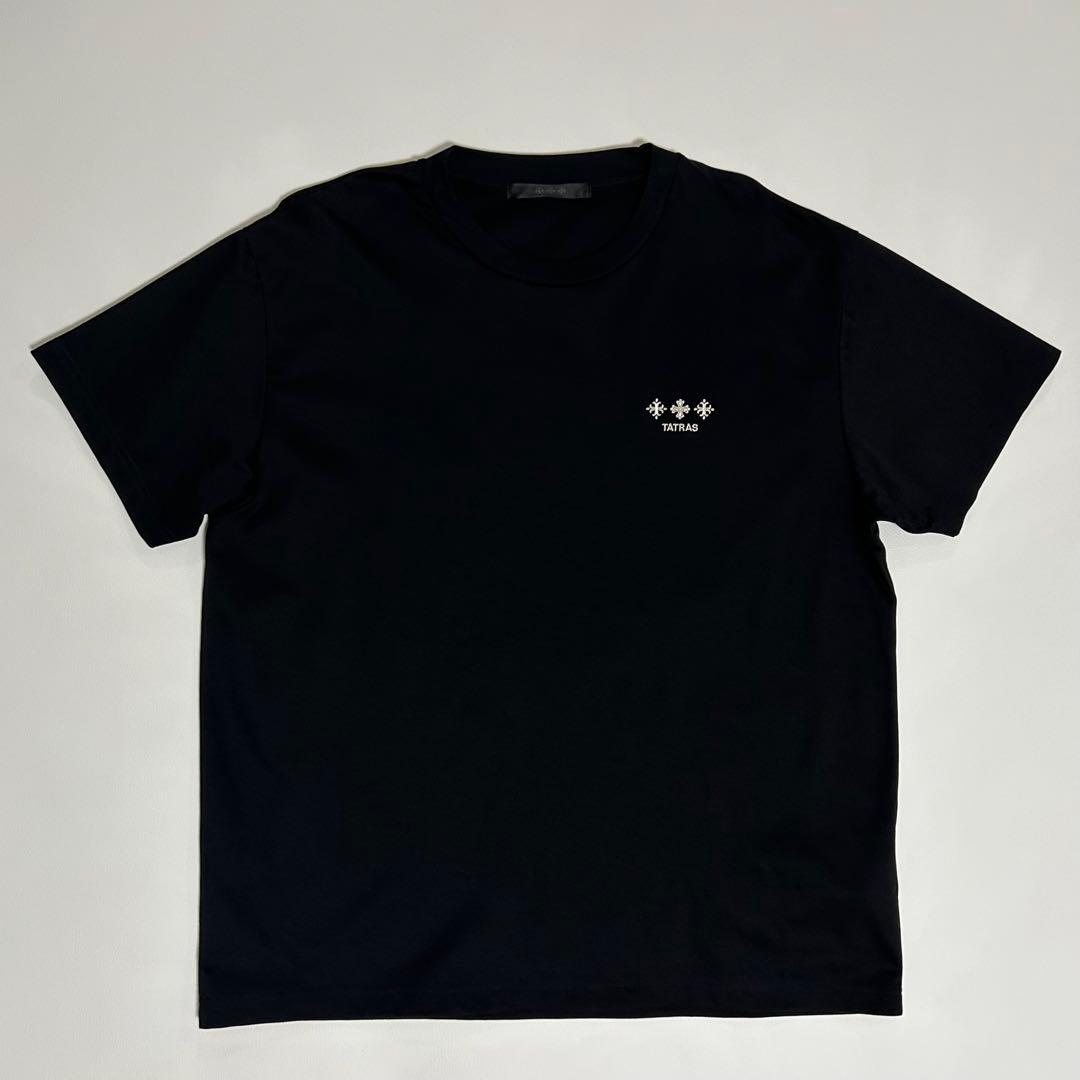 美品 TATRAS タトラス ロゴ 刺繍 半袖 Tシャツ カットソー M相当