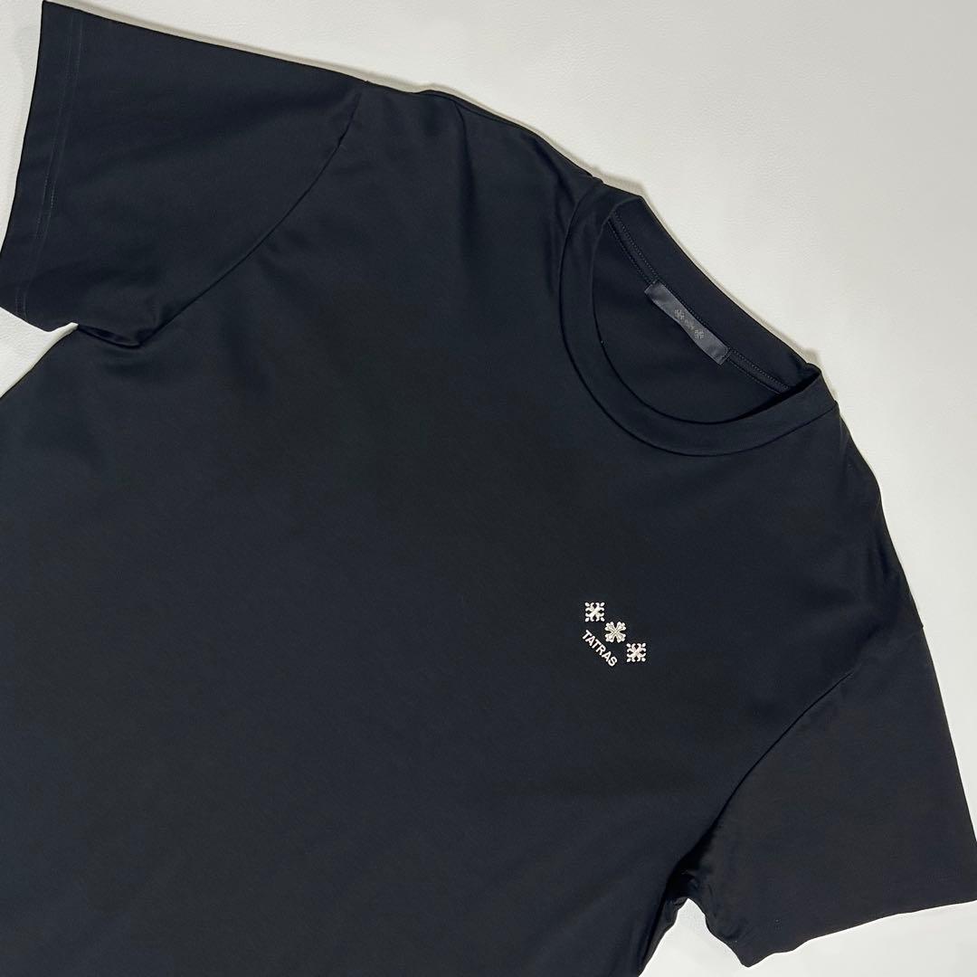 美品 TATRAS タトラス ロゴ 刺繍 半袖 Tシャツ カットソー M相当