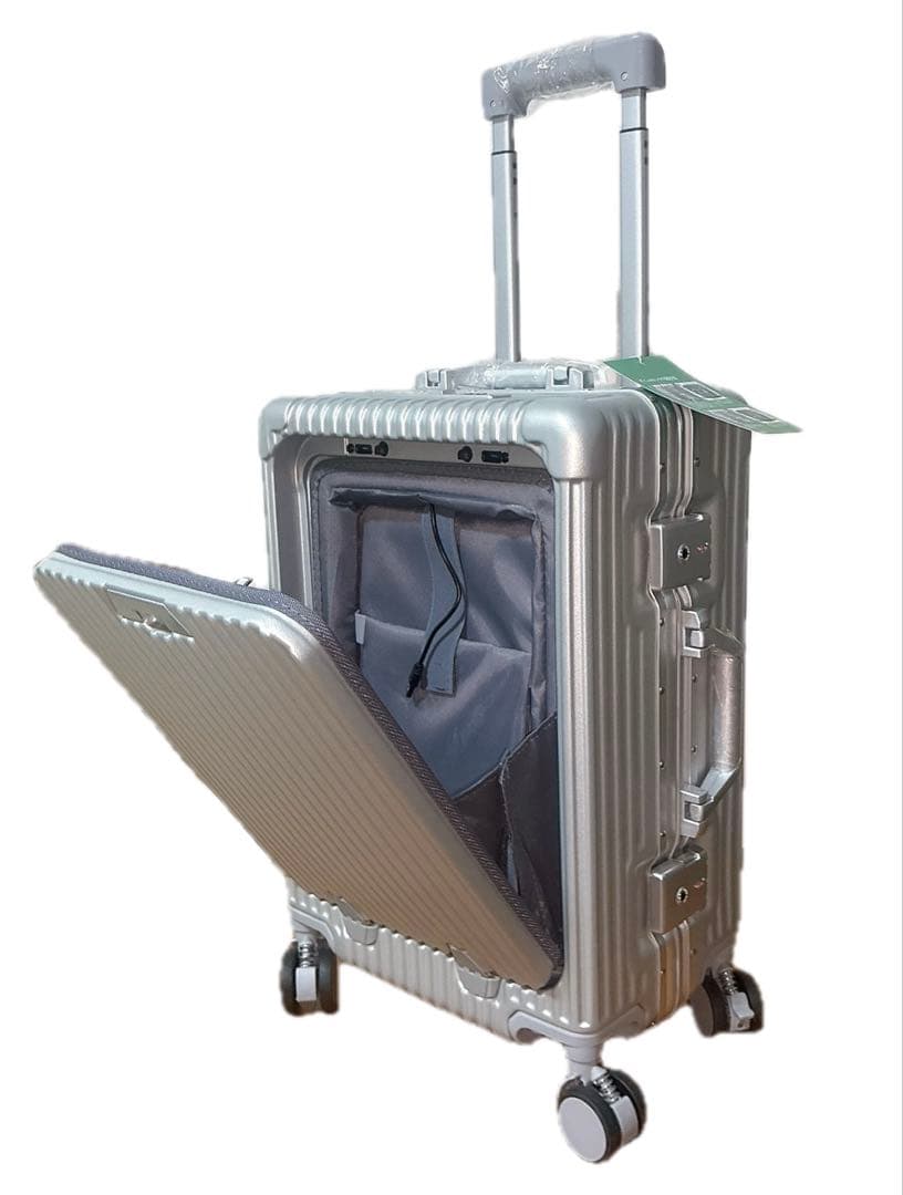 ✨Sサイズ✨スーツケース 機内持ち込み フロントオープン TSAロック 多機能