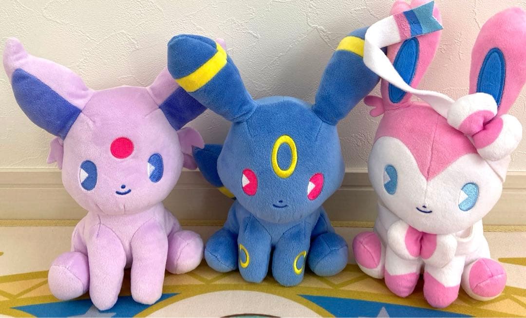 ポケモンセンター ミックスオレ ぬいぐるみ　ブラッキー エーフィ ニンフィア