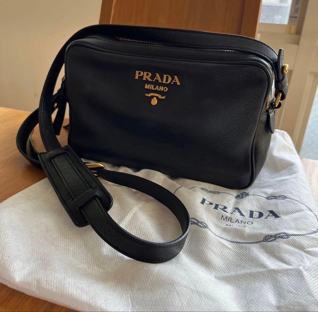 M‼️PRADAプラダ　ダブルジップ　ショルダーバッグ