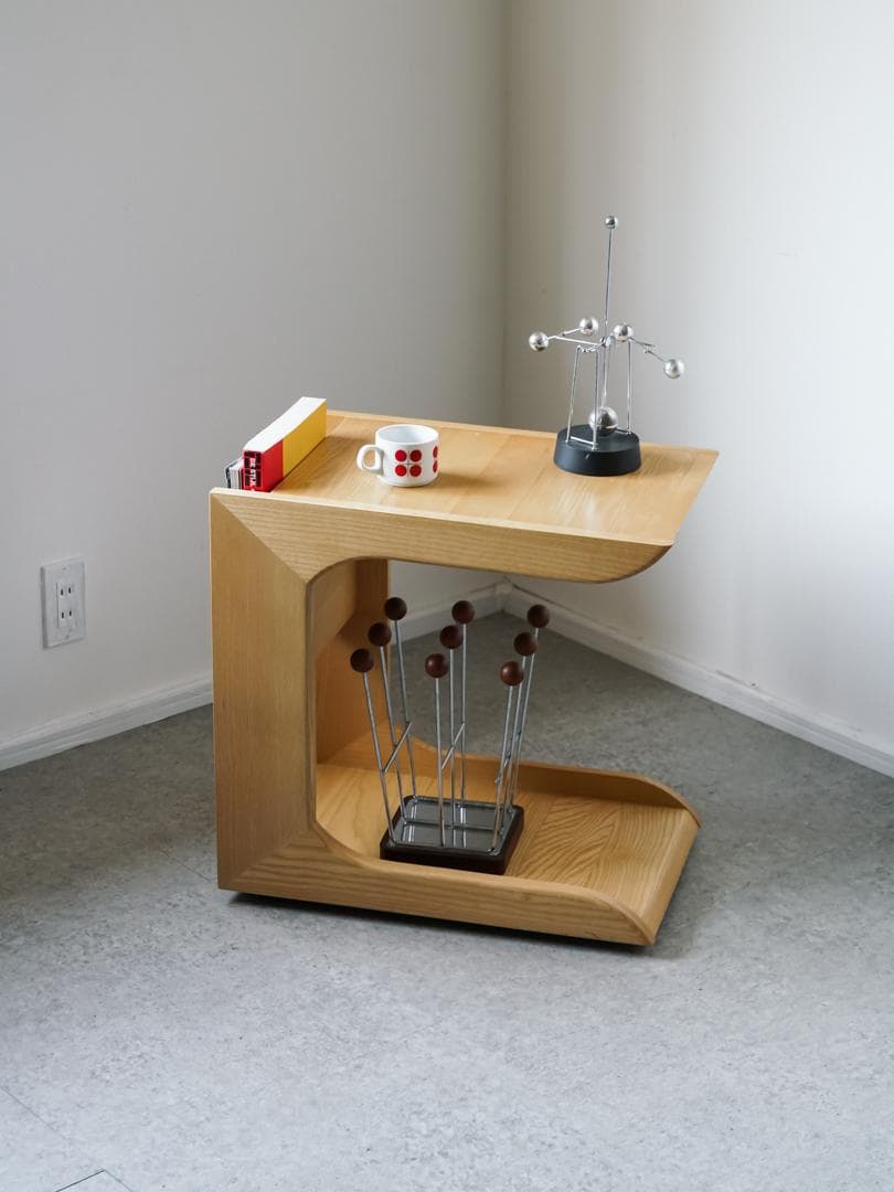 【asphalt】 STORK SIDE-TABLE キャスターテーブル