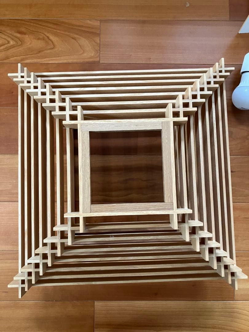 木製ペンダントライト 4灯式