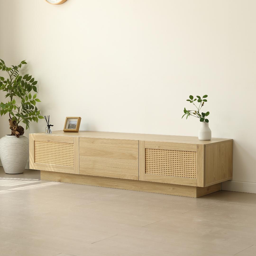 【幅150cm】ナチュラル テレビ台 ローボード 収納 テレビボード 大容量