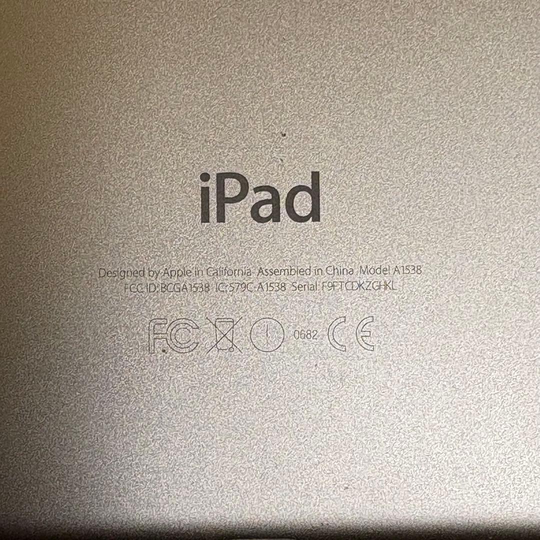 iPad mini第４世代wi-fi128GBバッテリー89.9%背面傷あり
