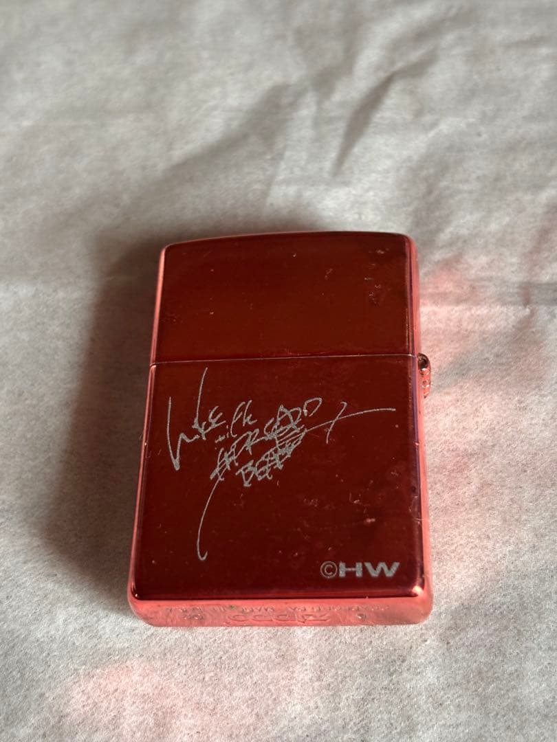 激レア☆ hide ピンクスパイダー Zippo サイン刻印入り XJAPAN