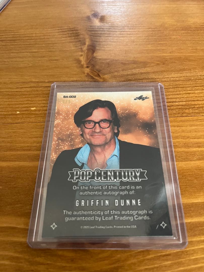 Griffin Dunne サインカード　1/1