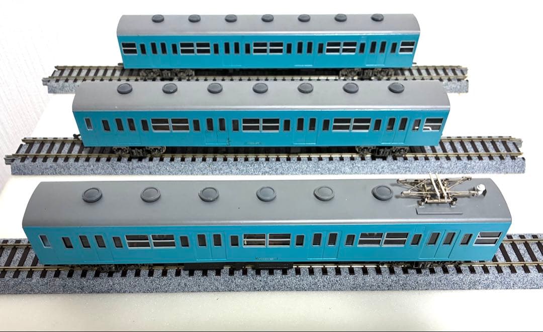 HOゲージ 103系通勤電車　スカイブルー　3両セット