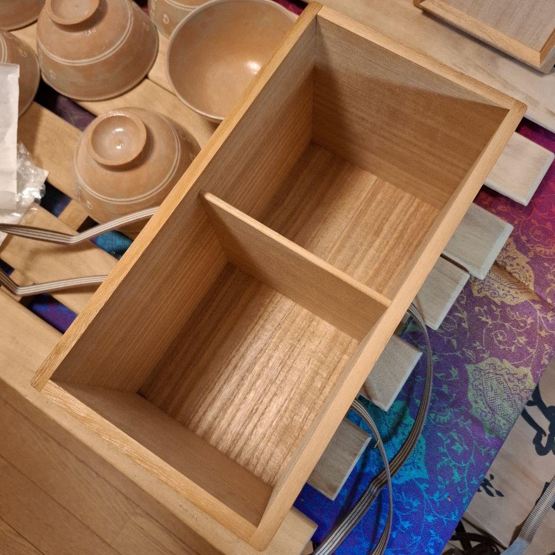 八幡窯 堀野証嗣 御本狂言袴 汲出碗 共箱 萩焼 茶道具 数茶碗　１０客　お茶会