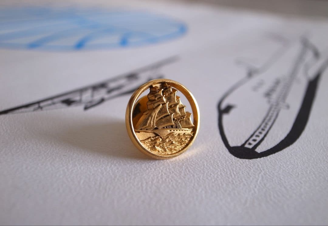 超稀少　PAN AM パンナム　退職記念バッジ＆証書／社章 パイロット クルー