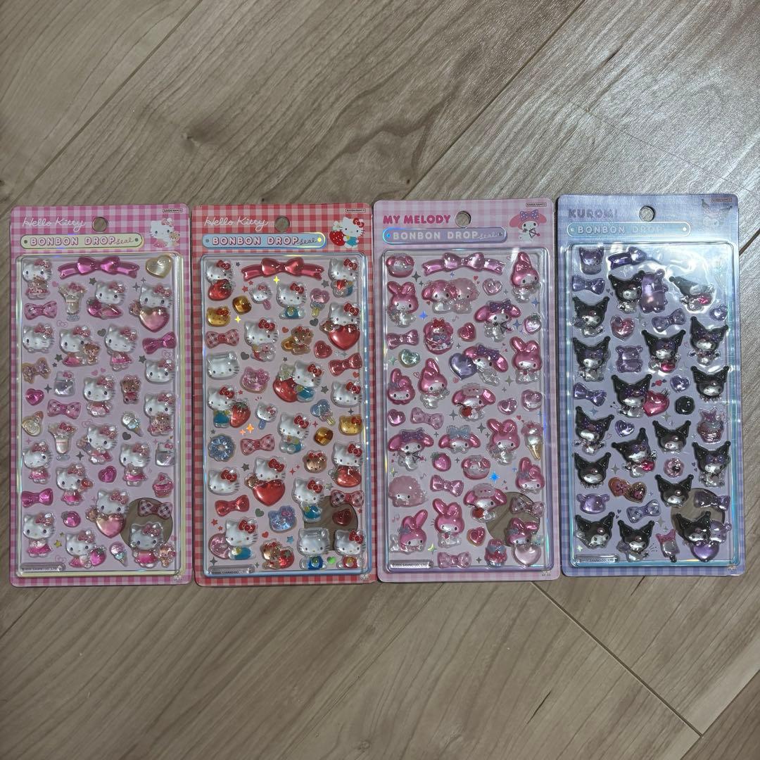 ボンボンドロップシール サンリオ 第2弾 4枚セット 正規品