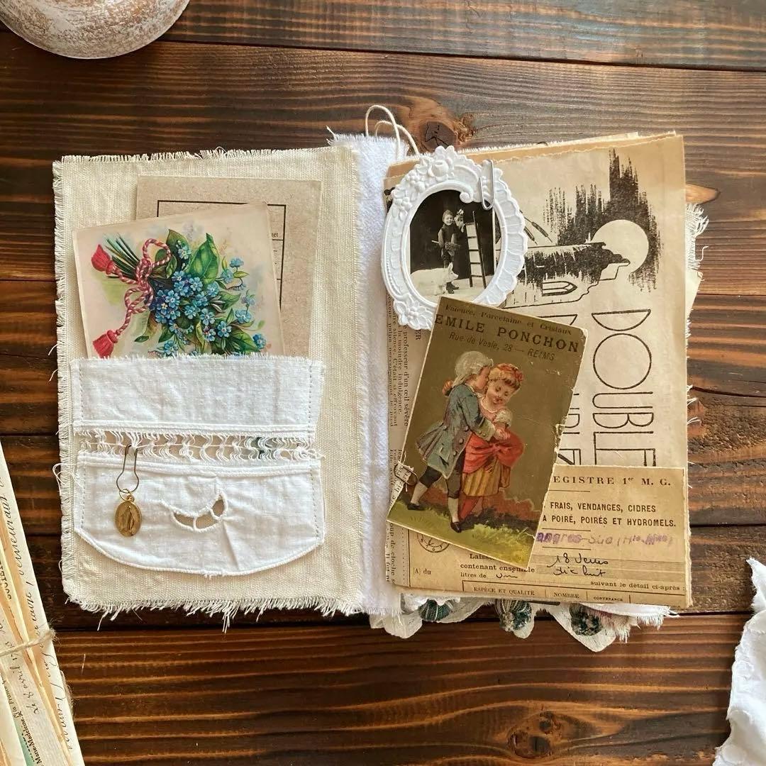 ジャンクジャーナル　junk journal雑記帳　エフェメラセット