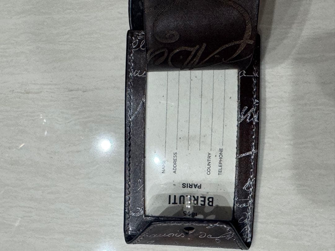 美品！ベルルッティ フルカリグラフィ 全面 シルバーパティーヌ スーツケース