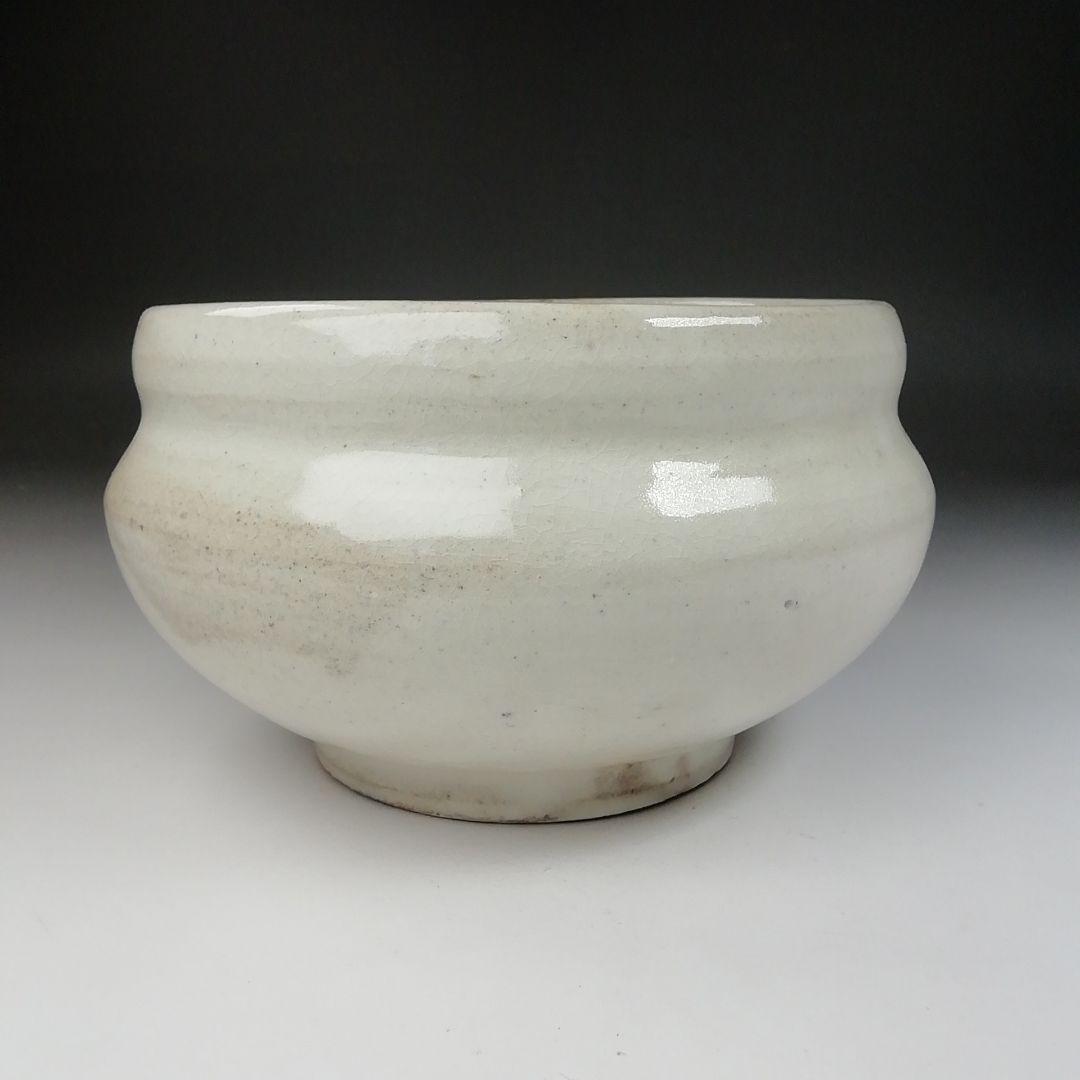 Ｔ６６４　建水　『粉引建水』『墨田窯　金太漢 作』　共箱　茶道具