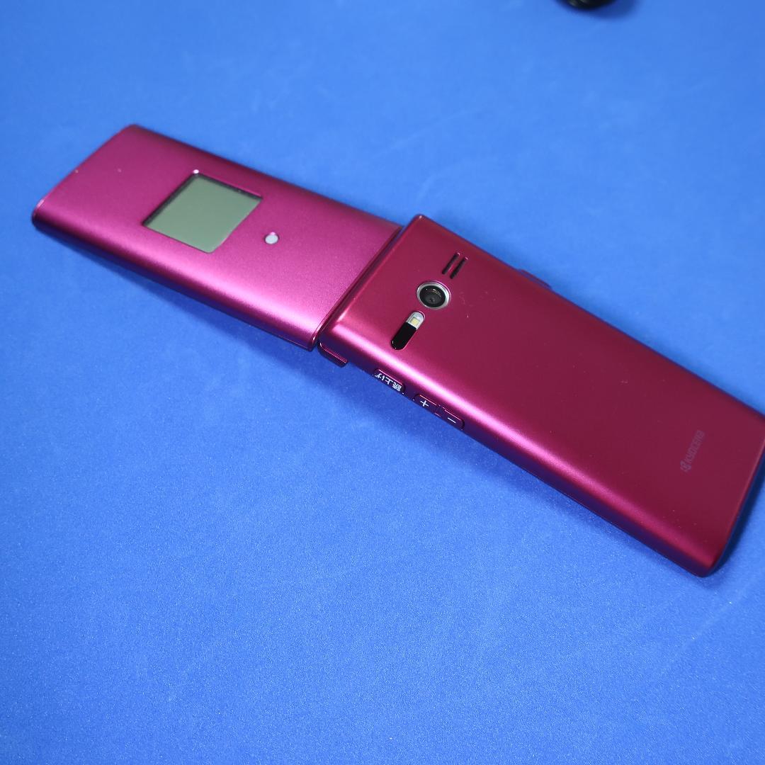 かんたんケータイ au KYF38ピンク ＆ KYF36シルバー 2台セット