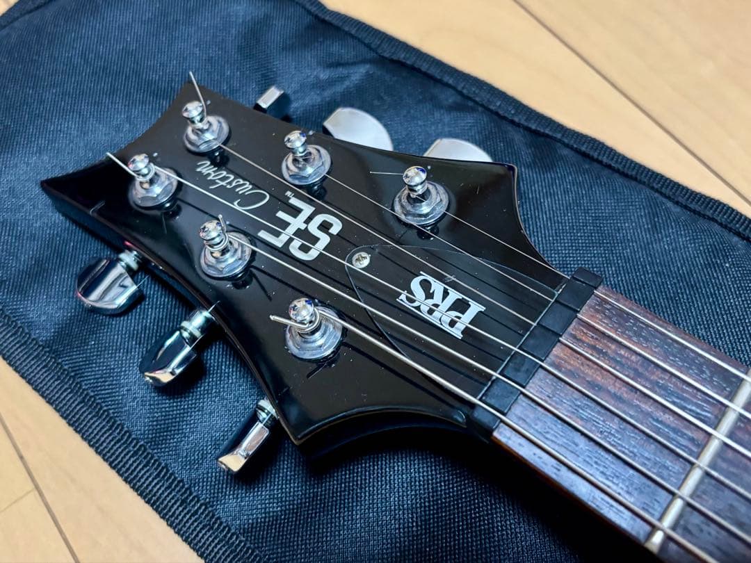 prs se custom22 semi-hollow エレキギター ブラック