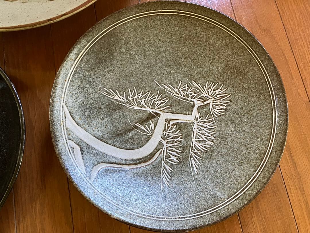 飾り　大皿　5枚　皿立て3個付き