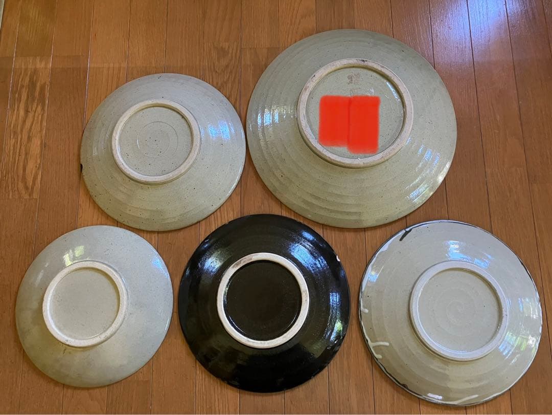 飾り　大皿　5枚　皿立て3個付き