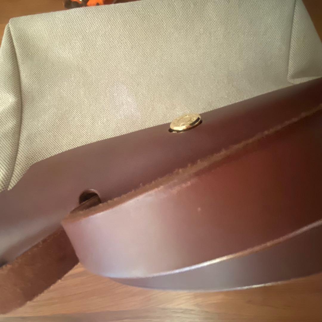 HERMES エルメス エールバッグ キャンバス ハンドバッグ