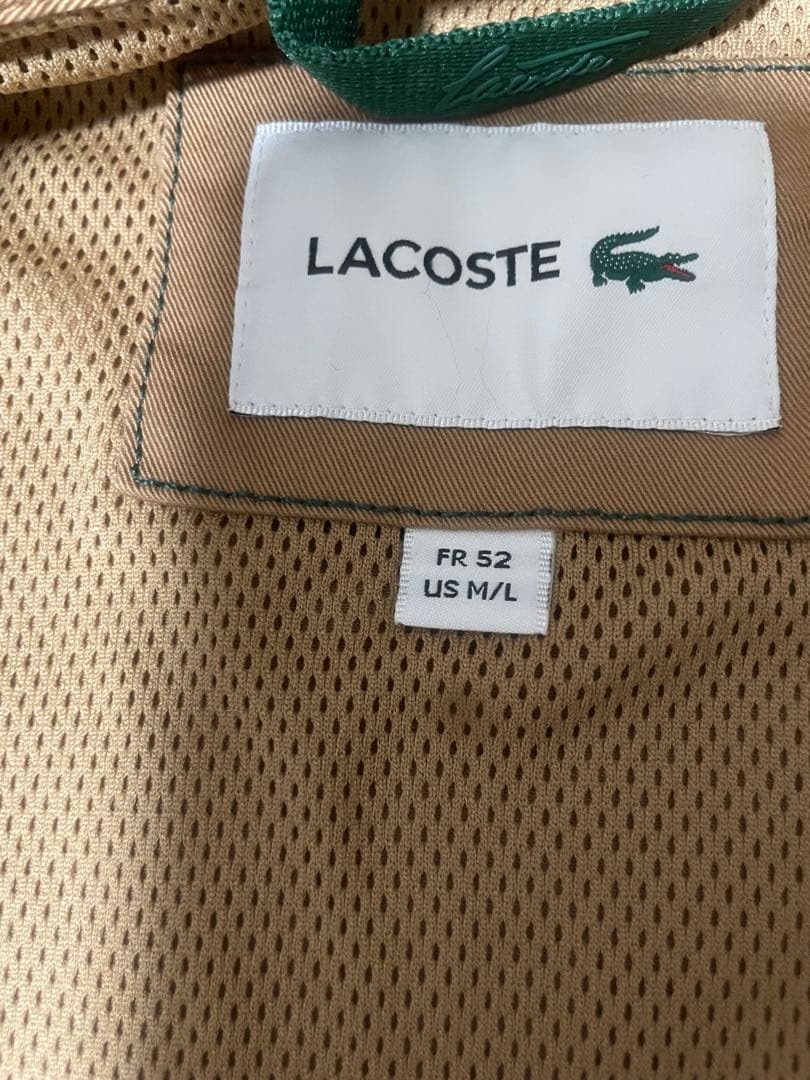 ま*ん様 LACOSTE ラコステ　オーガニックハリントンジャケット　元値319