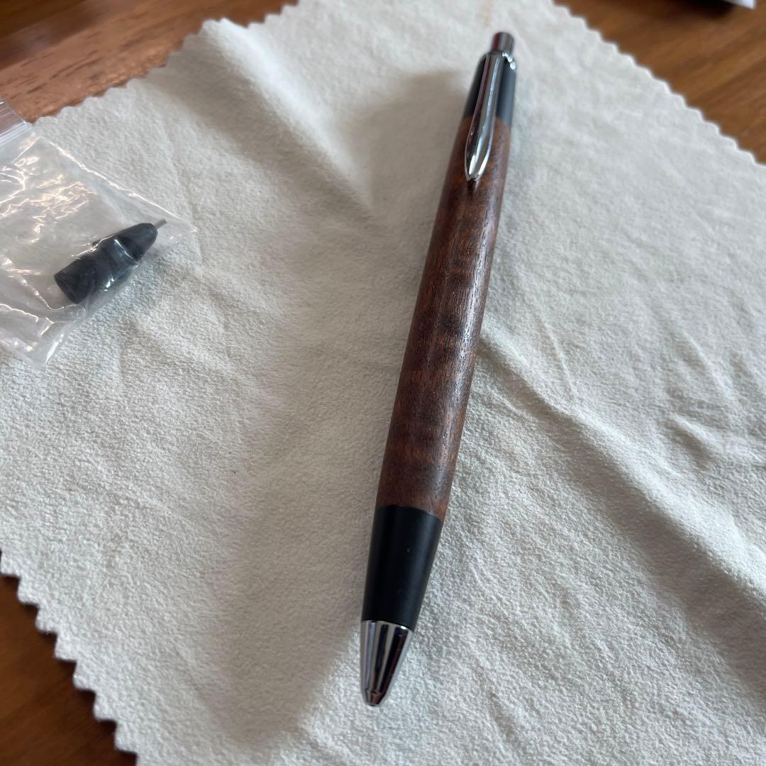 野原工芸　新型シャーペン　サペリ杢　クリップ旧型