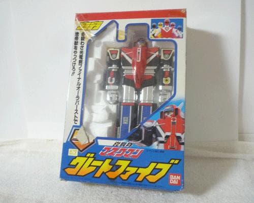 開封品　希少　プラデラ　光戦隊マスクマン　グレートファイブ　フィギュア　バンダイ