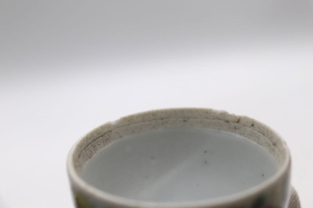 中国　清時代　粉彩　蓋物　茶入　送料込み1008