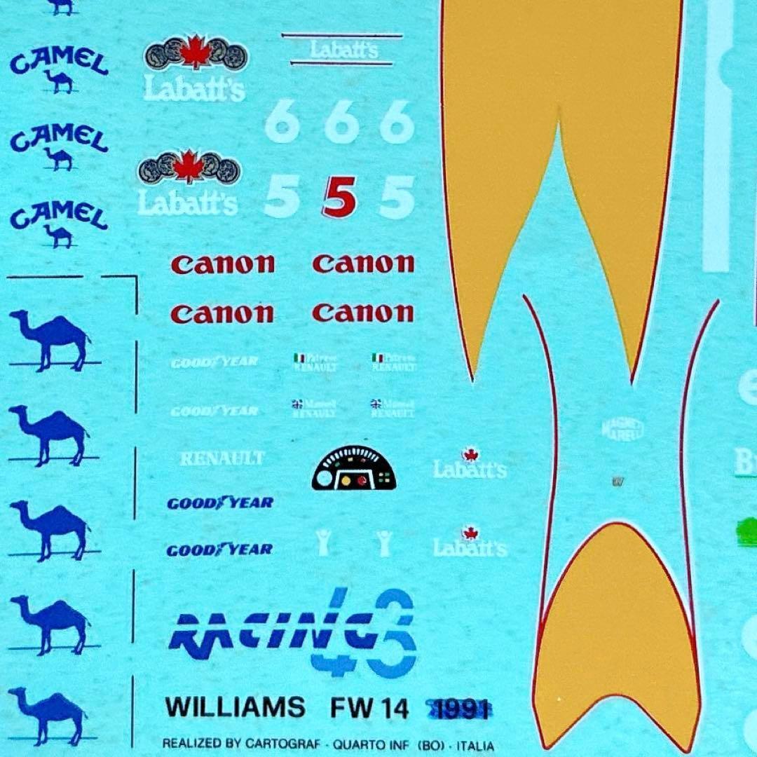 当時モノ Racing43 1/43 ウィリアムズ・ルノー FW14B