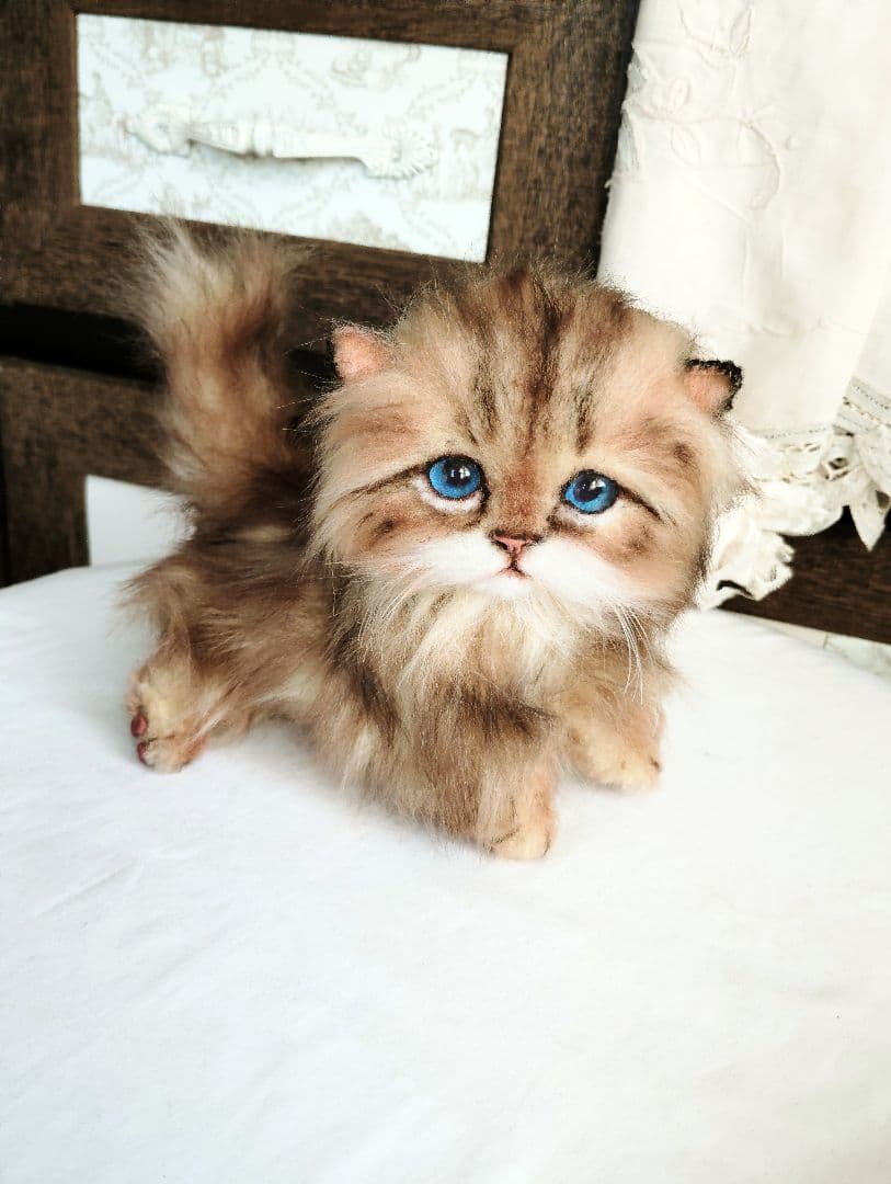 短足よちよちあんよ♡ミヌエット子猫ちゃん♡アートドール♡ぬいぐるみ♡