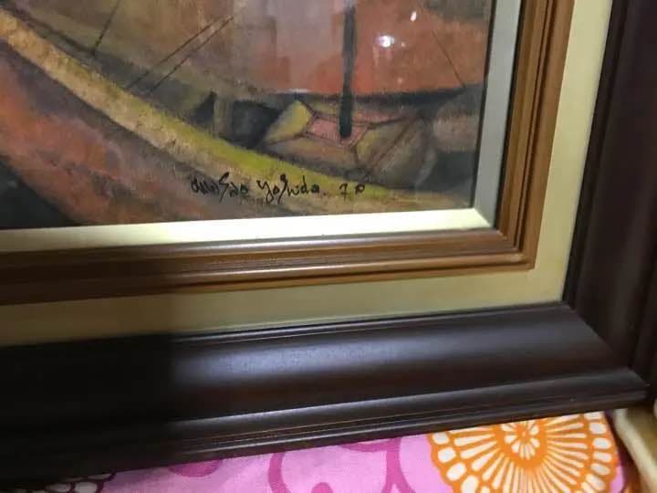 吉田正雄先生の油絵、アンティーク