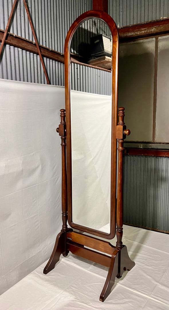 ②【美品】Karimoku カリモク家具 姿見 スタンドミラー AC7177NK