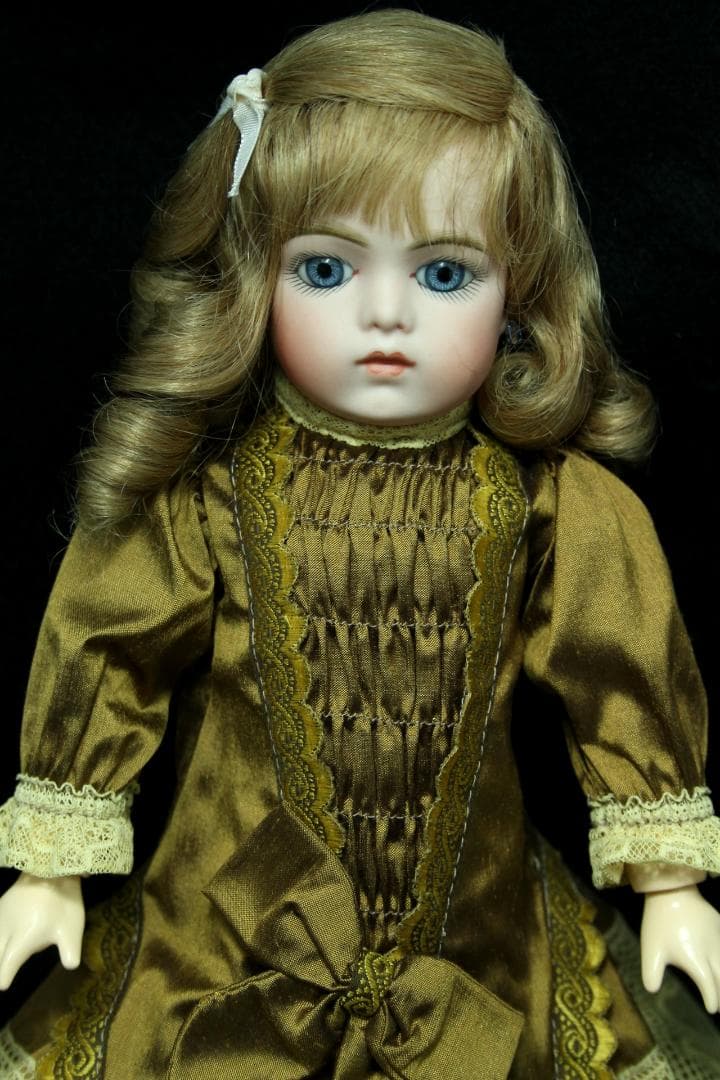 ◎ ブリュ リプロ ビスクドール 高級シルクドレス 人形　希少　フランス製