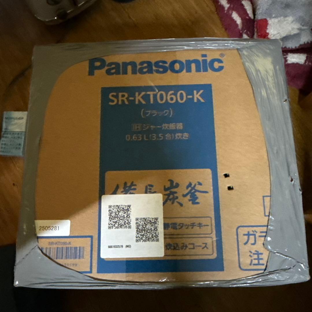 Panasonic 炊飯器 SR-KT060-K 0.63L 黒色 関東地方限定