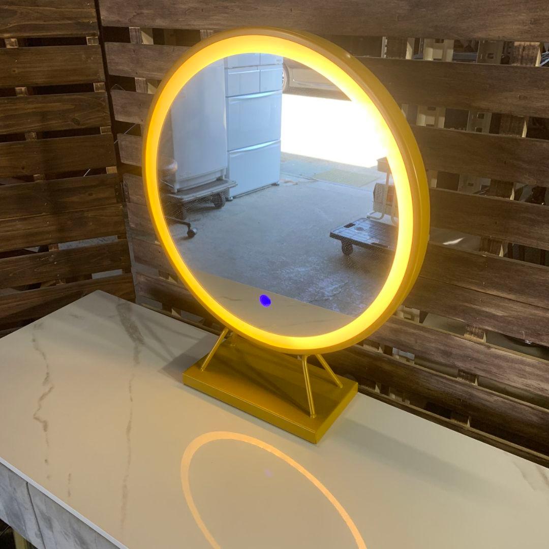 K828 大理石調 LEDミラー ドレッサー4点セット