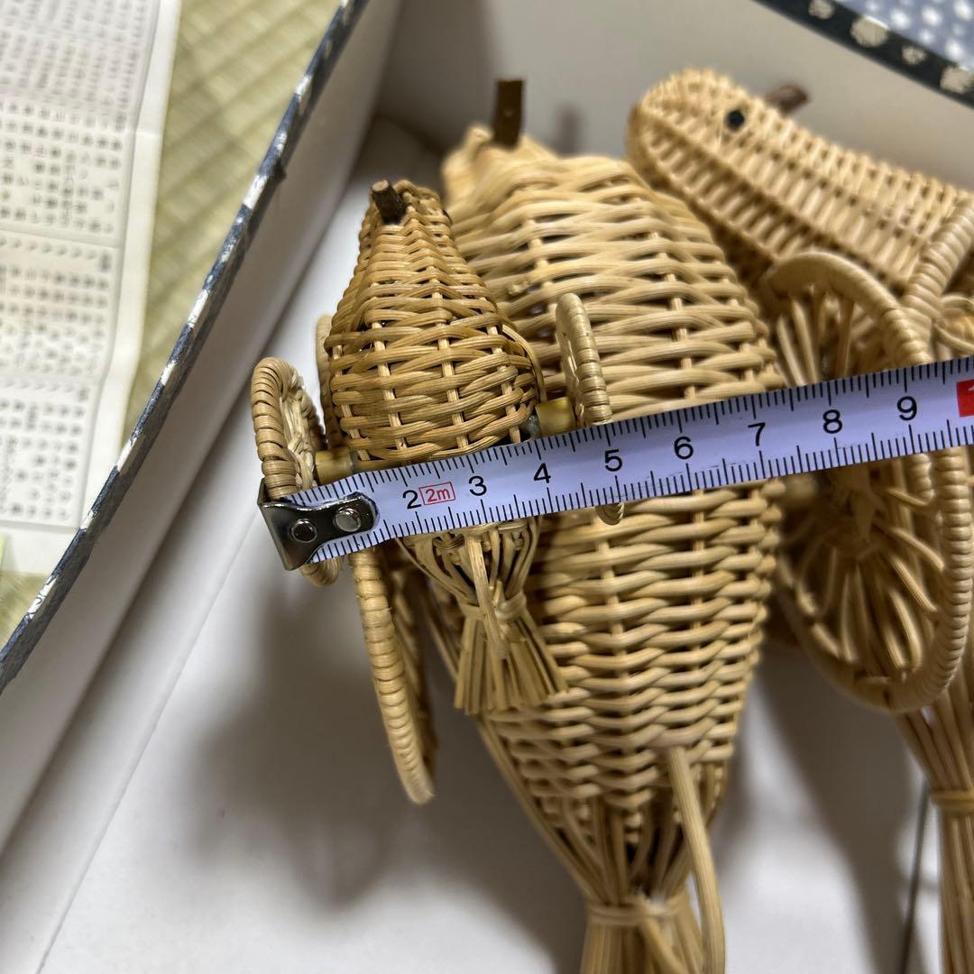 はと車　鳩車　特大　あけび細工　郷土玩具　レトロ　野沢温泉　箱　説明書付き