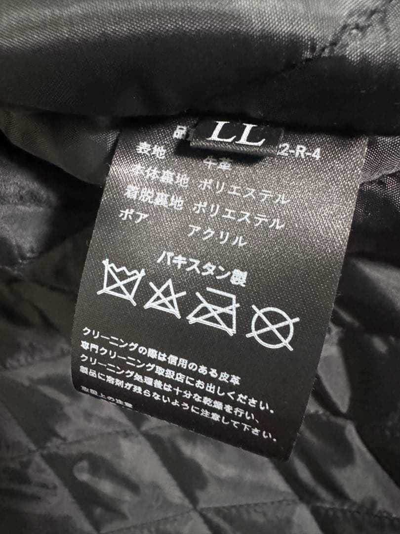 Tossy　完売品 襟ボアハイネックシングルライダースジャケット