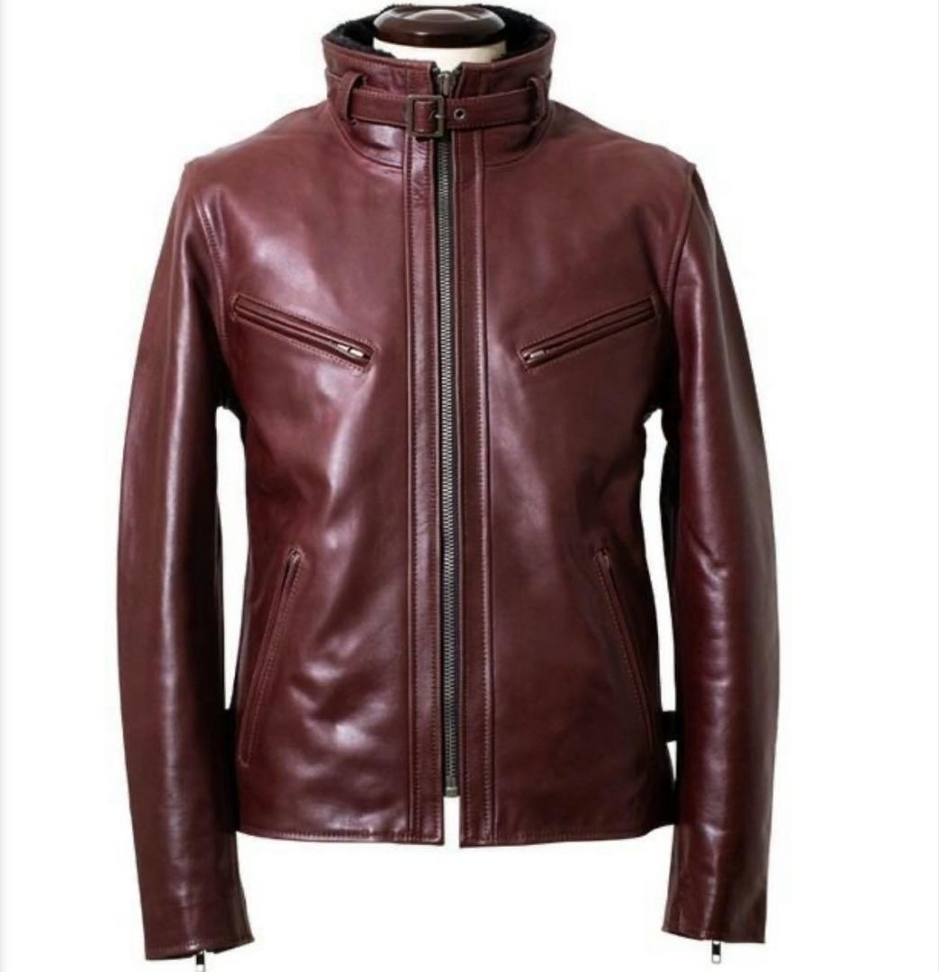 Tossy　完売品 襟ボアハイネックシングルライダースジャケット