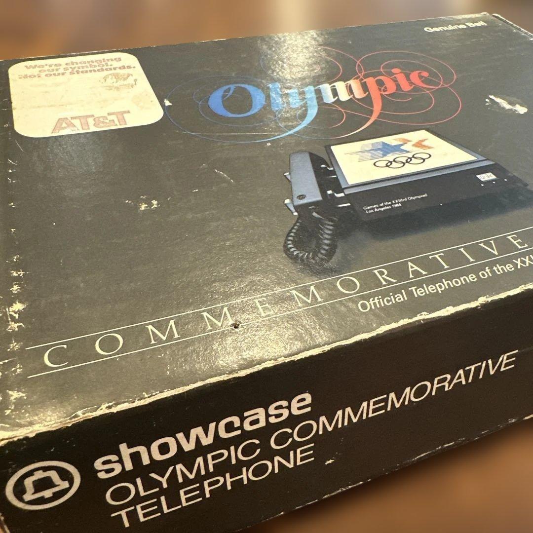 80's ロサンゼルスオリンピック 公式電話機 動作確認済みU.S.A箱あり希少