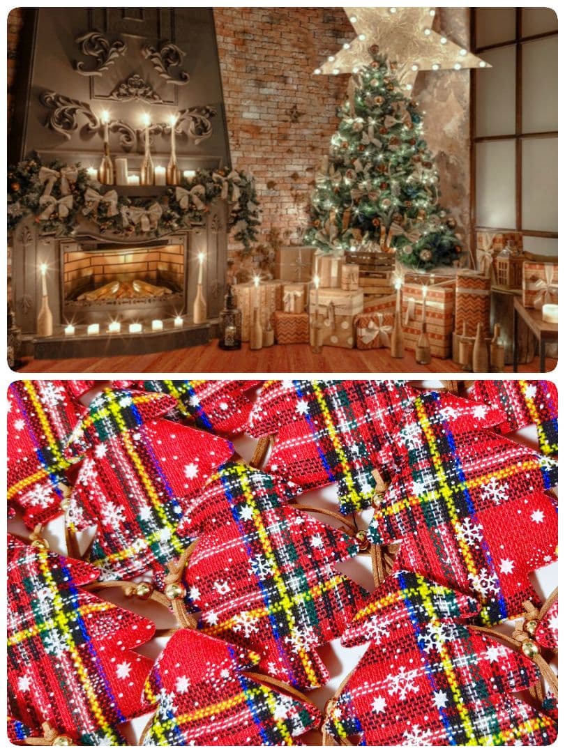 業務用トリミングチョーカー　クリスマスツリー　85個　ペットサロン　雪