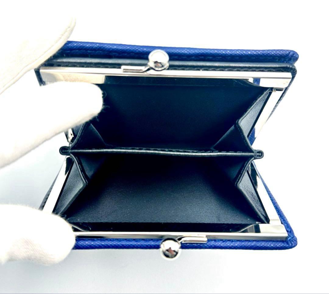 【最新✦新品】Vivienne Westwood 三つ折り財布 青 ブルー 人気