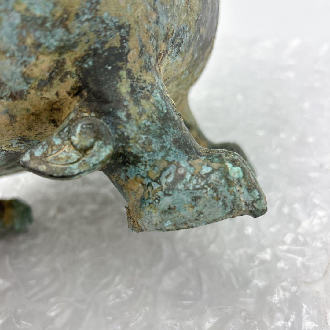 中国 鉄瓶 鳥型青銅器 時代 瓶 希少 30cm x H28cm